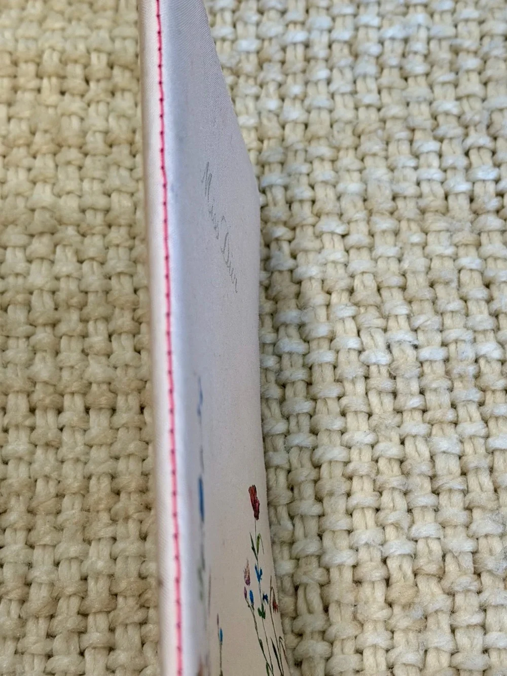 Dior Pink Floral Journal with Silver Logo
